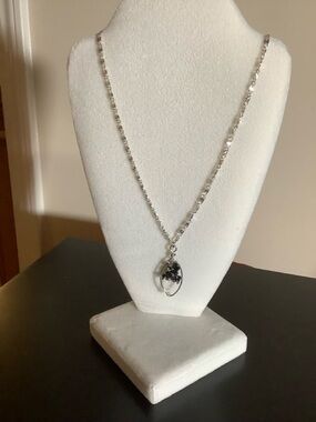 Sterling Silver wire wrapped Tree of Life on 22 inch Sterling Chain